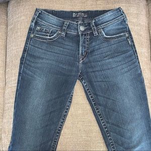 EUC Silver Suki Surplus Bootcut Jeans Size 27.